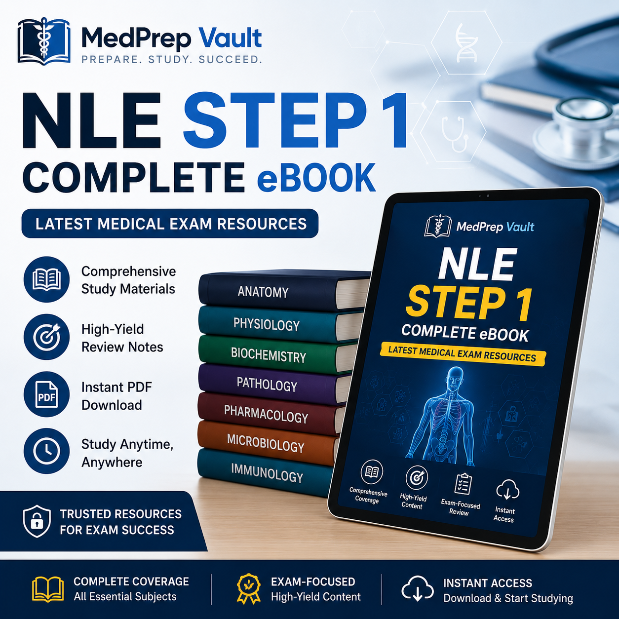 NLE Step 1 eBook Collection – Pre-Clinical Exam Prep